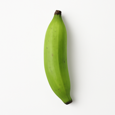 Plantains, green, raw