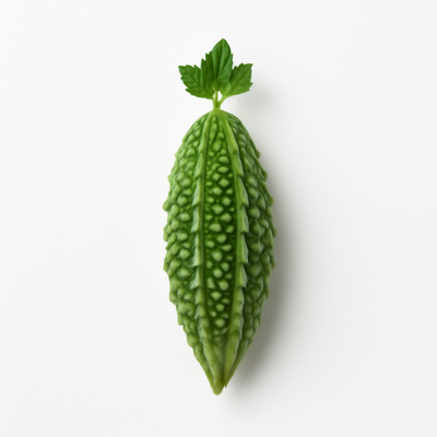 Balsam-pear (bitter gourd), leafy tips, raw