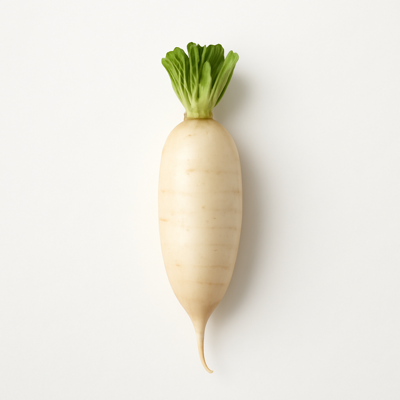 Radishes, oriental, raw