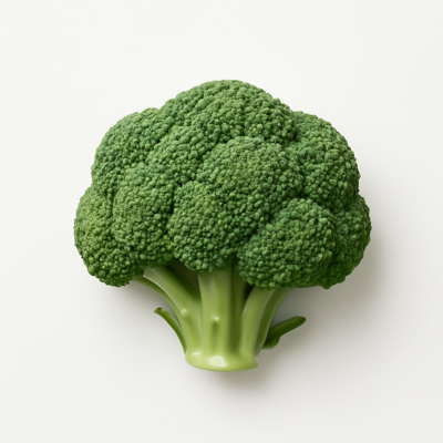 Broccoli, flower clusters, raw