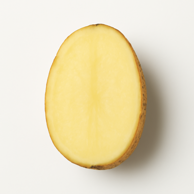 Potatoes, flesh and skin, raw