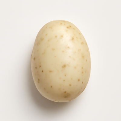 Potatoes, white, flesh and skin, raw