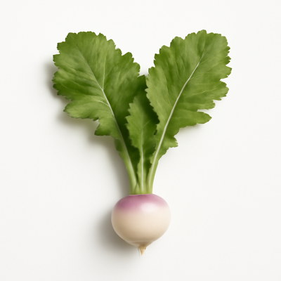 Turnip greens, raw