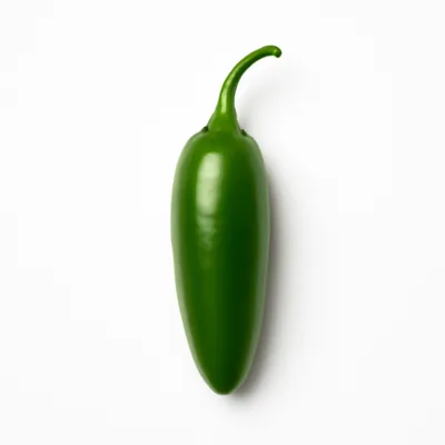 Illustration of peppers, serrano, raw