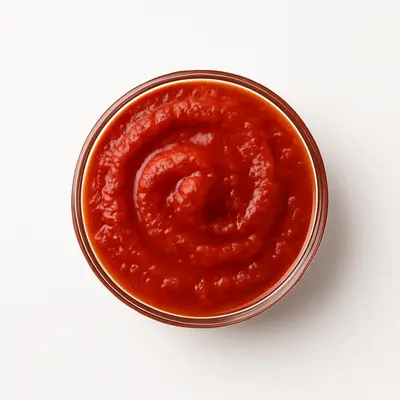 Illustration of tomato paste, canned, no salt added