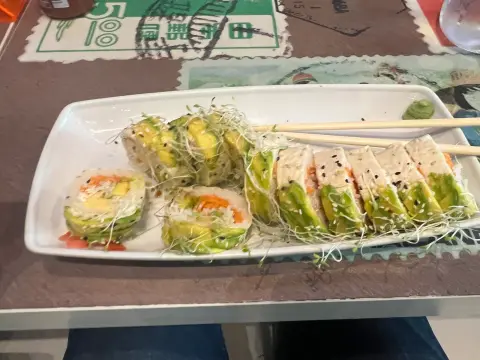 Avocado Roll, inspired by a sushi restaurant at Multiplaza in Panama City, photographed by Ely