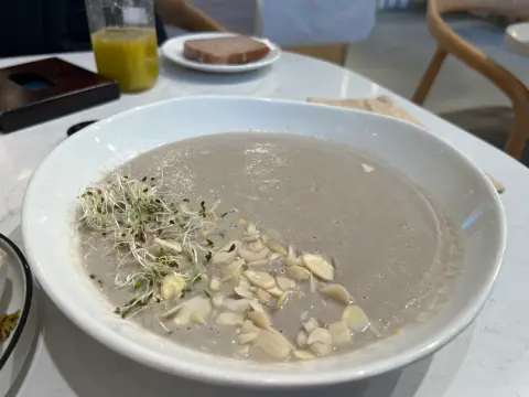 Creamy Mushroom Cashew Soup, inspired by BIOrganic in Chișinău, cooked by Ely