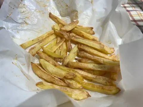 Oil-Free Air Fryer French Fries, cooked by Ely