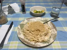 Creamy Corn Fettuccine with Cashew Parmesan, another view (3 of 4)