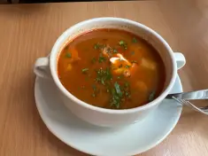 Hungarian Bean Goulash Soup, inspired by Napfényes in Budapest, another view (2 of 4)