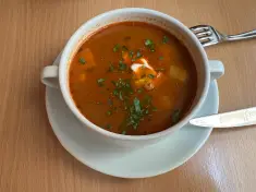 Hungarian Bean Goulash Soup, inspired by Napfényes in Budapest, another view (3 of 4)