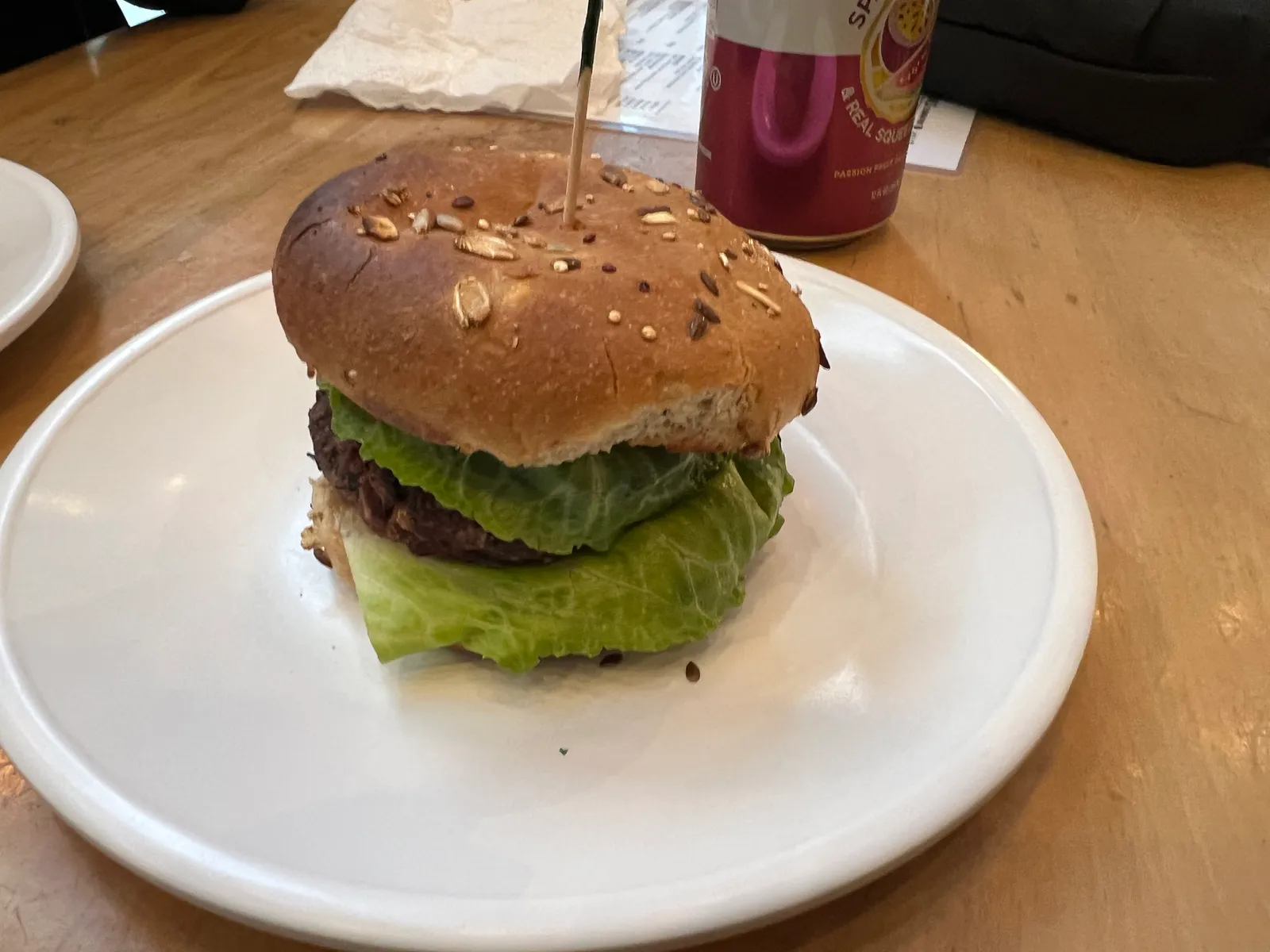 Black Bean and Mushroom Burger with Roasted Tomato Sauce, inspired by Fruitive in Washington, DC, another view (3 of 3)